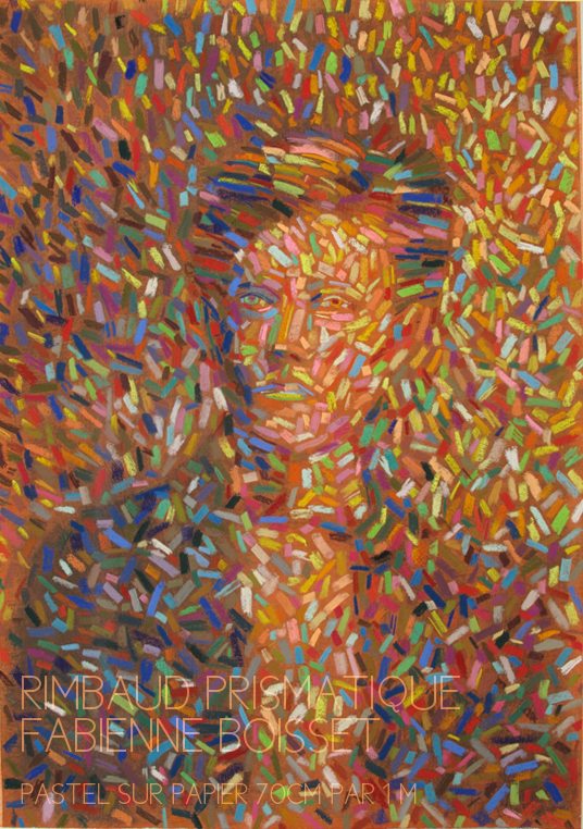 Arthur Rimbaud, Rimbaud prismatique, pastel sur papier, portrait